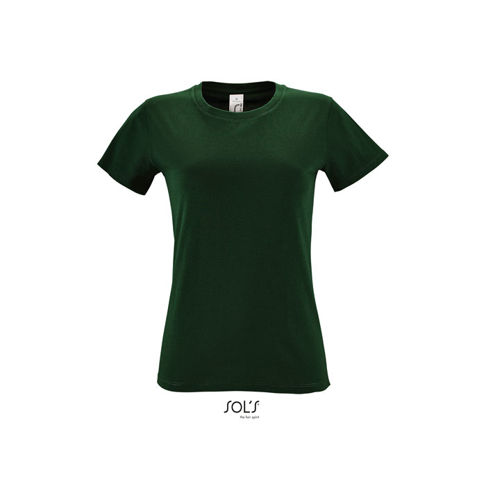 T-shirt promotionnel femme coton 150g - REGENT Vert bouteille